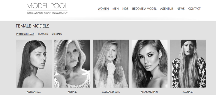 MODEL POOL INTERNATIONAL MODELMANAGEMENT